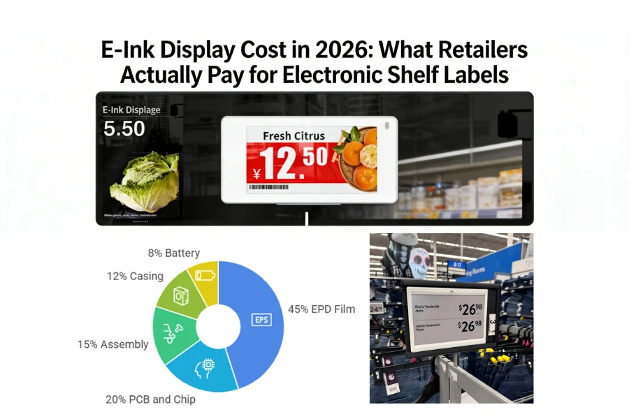 E- Tus nqi Ink Display hauv xyoo 2026: Cov khw muag khoom them nyiaj li cas r...