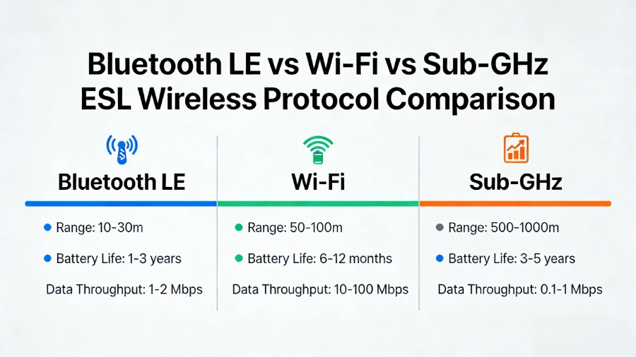 Bluetooth vs Wi-Fi vs Sub-GHz Electronic txee daim ntawv lo