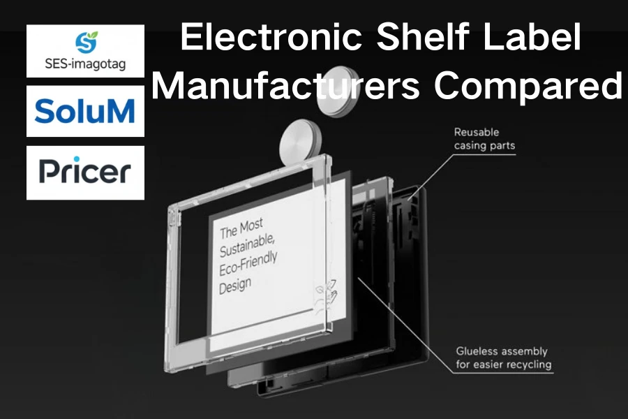 Electronic Shelf Label Chaw tsim tshuaj paus sib piv: SES-imagotag vs SoluM v...